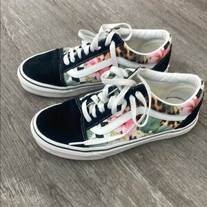 Floral Canvas Sneakers